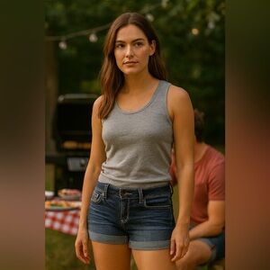 Warehouse One Jean Shorts Contrast Stitching Size 4โโโโโโโโโโโโโโโโ